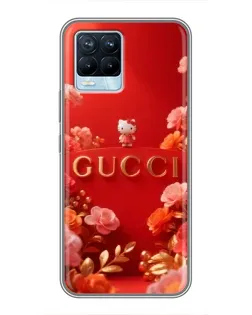 Чохол для Realme 8 з картинкою «Gucci — золотий сад»