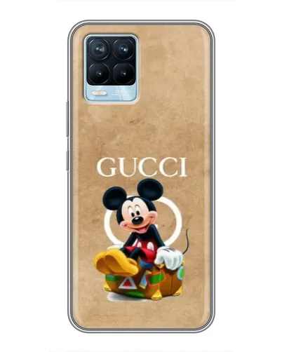Чохол для Realme 8 з картинкою «Міккі Маус Gucci — крафт»