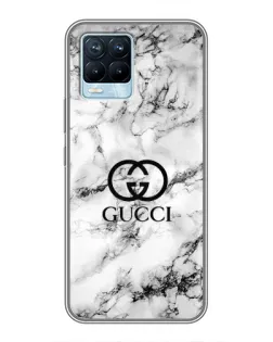 Чохол для Realme 8 з картинкою «Gucci — мармуровий шик»