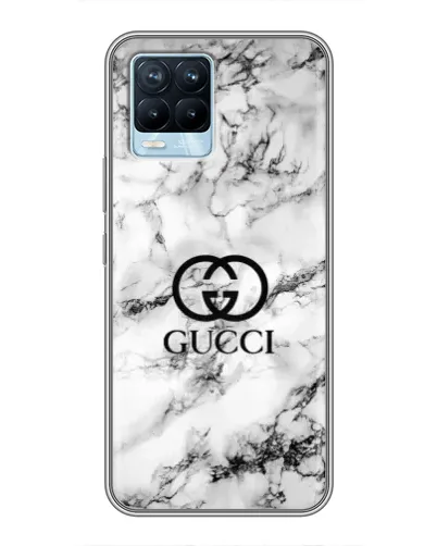 Чохол для Realme 8 з картинкою «Gucci — мармуровий шик»