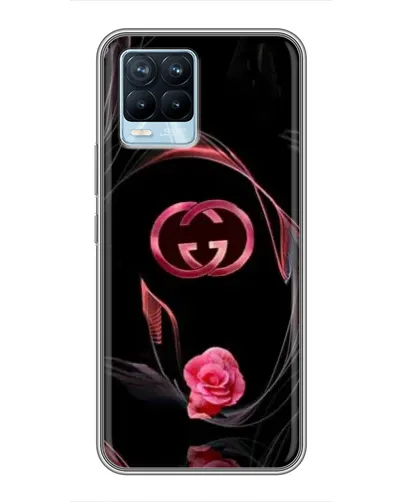 Чохол для Realme 8 з картинкою «Gucci — неонова троянда»