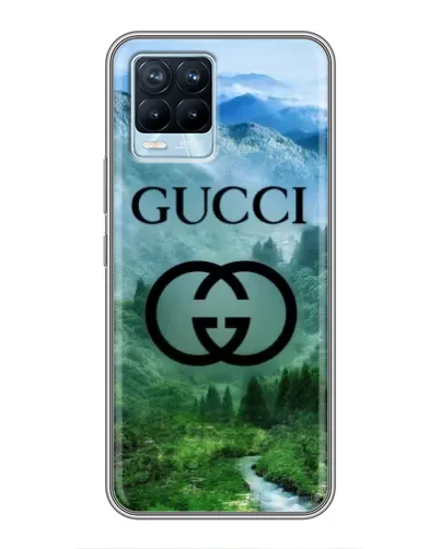 Чохол для Realme 8 з картинкою «Gucci — гірський пейзаж»