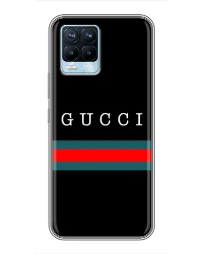 Чохол для Realme 8 з картинкою «Gucci — червоний пояс»