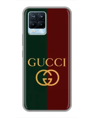 Чехол для Realme 8 с картинкой «Gucci — темно-зеленый градиент» Чехол для Realme 8 с картинкой «Gucci — темно-зеленый градиент»