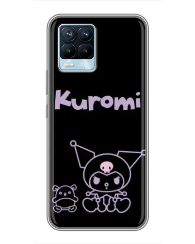 Чехол для Realme 8 с картинкой «Kuromi — черный минимализм» Чехол для Realme 8 с картинкой «Kuromi — черный минимализм»