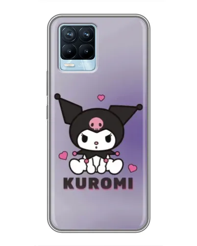 Чехол для Realme 8 с картинкой «Kuromi — фиолетовый арт» Чехол для Realme 8 с картинкой «Kuromi — фиолетовый арт»