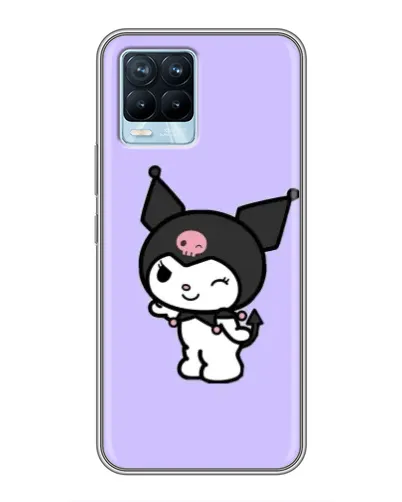 Чехол для Realme 8 с картинкой «Классическая Kuromi» Чехол для Realme 8 с картинкой «Классическая Kuromi»
