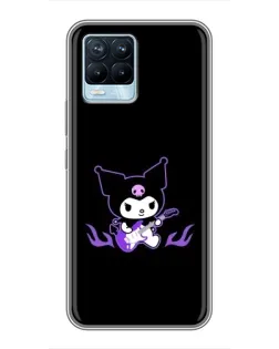Чехол для Realme 8 с картинкой «Электрическая Kuromi»