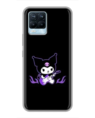 Чехол для Realme 8 с картинкой «Электрическая Kuromi» Чехол для Realme 8 с картинкой «Электрическая Kuromi»