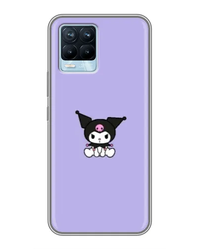 Чехол для Realme 8 с картинкой «Kuromi — фиолетовый минимализм» Чехол для Realme 8 с картинкой «Kuromi — фиолетовый минимализм»