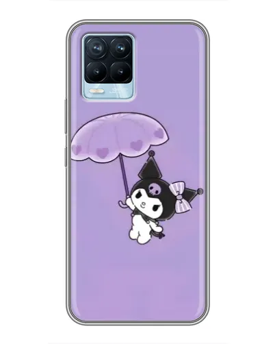 Чехол для Realme 8 с картинкой «Kuromi с зонтиком» Чехол для Realme 8 с картинкой «Kuromi с зонтиком»