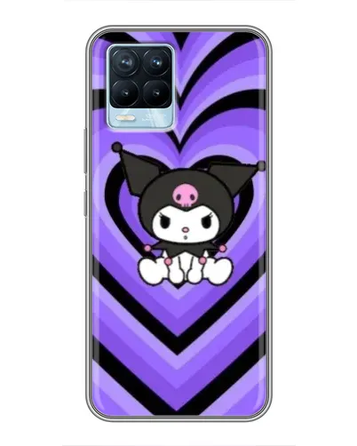 Чехол для Realme 8 с картинкой «Kuromi и фиолетовые сердца» Чехол для Realme 8 с картинкой «Kuromi и фиолетовые сердца»