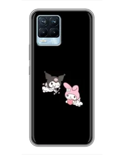 Чехол для Realme 8 с картинкой «My Melody и Kuromi»