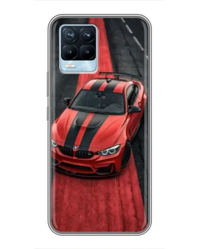 Чехол для Realme 8 с картинкой «BMW на красной дорожке»