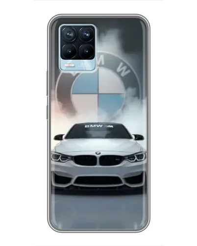 Чехол для Realme 8 с картинкой «BMW в белом дыму» Чехол для Realme 8 с картинкой «BMW в белом дыму»