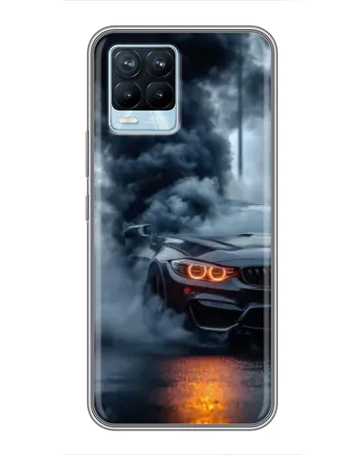 Чехол для Realme 8 с картинкой «BMW M-Power — абстракция» Чехол для Realme 8 с картинкой «BMW M-Power — абстракция»