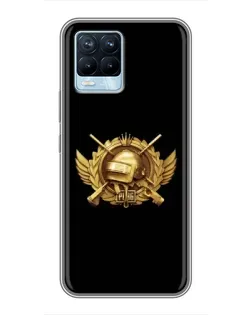 Чохол для Realme 8 з картинкою «PUBG — помаранчевий градієнт» Чохол для Realme 8 з картинкою «PUBG — помаранчевий градієнт»