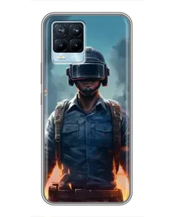 Чохол для Realme 8 з картинкою «PUBG — реалістичний герой» Чохол для Realme 8 з картинкою «PUBG — реалістичний герой»