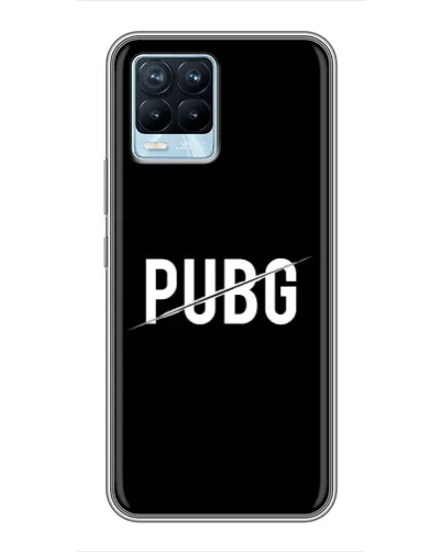Чохол для Realme 8 з картинкою «PUBG — білий логотип» Чохол для Realme 8 з картинкою «PUBG — білий логотип»