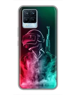 Чохол для Realme 8 з картинкою «PUBG — вогняний воїн» Чохол для Realme 8 з картинкою «PUBG — вогняний воїн»