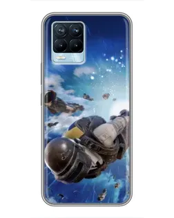 Чохол для Realme 8 з картинкою «Десант PUBG — стрибок» Чохол для Realme 8 з картинкою «Десант PUBG — стрибок»