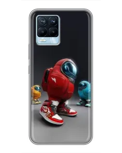 Чохол для Realme 8 з картинкою «Among Us — 3D стиль»