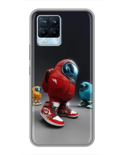 Чехол для Realme 8 с картинкой «Among Us — 3D стиль»