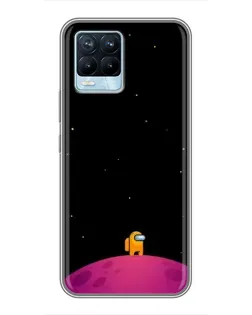Чохол для Realme 8 з картинкою «Самотній герой на планеті»