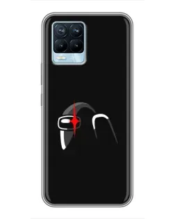 Чохол для Realme 8 з картинкою «Among Us шолом»