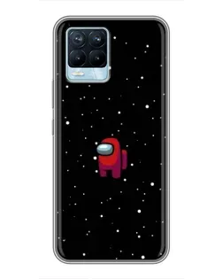 Чохол для Realme 8 з картинкою «Червоний Among Us»