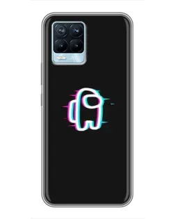 Чохол для Realme 8 з картинкою «Among Us неон»