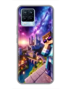 Чохол для Realme 8 з картинкою «Стів та космос»