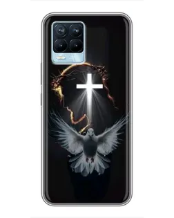 Чохол для Realme 8 з картинкою «Голуб та Світло»