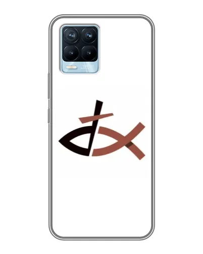 Чохол для Realme 8 з картинкою «Риба та хрест»