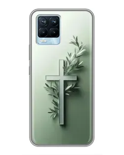 Чехол для Realme 8 с картинкой «Оливковая ветвь»