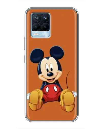 Чехол для Realme 8 с картинкой «Микки отдыхает»