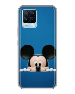 Чехол для Realme 8 с картинкой «Микки выглядывает» Чехол для Realme 8 с картинкой «Микки выглядывает»