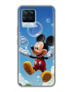 Чехол для Realme 8 с картинкой «Mickey и мыльные пузыри» Чехол для Realme 8 с картинкой «Mickey и мыльные пузыри»