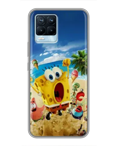 Чехол для Realme 8 с картинкой «Развлечения на пляже»