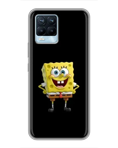 Чехол для Realme 8 с картинкой «Классический Губка Боб»