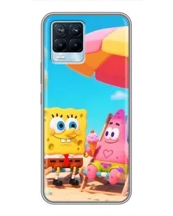 Чехол для Realme 8 с картинкой «Отдых на пляже»