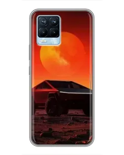 Чохол для Realme 8 з картинкою «Cybertruck на Марсі» Чохол для Realme 8 з картинкою «Cybertruck на Марсі»