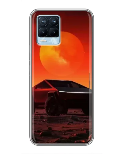 Чохол для Realme 8 з картинкою «Cybertruck на Марсі»