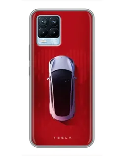 Чохол для Realme 8 з картинкою «Tesla Top View» Чохол для Realme 8 з картинкою «Tesla Top View»