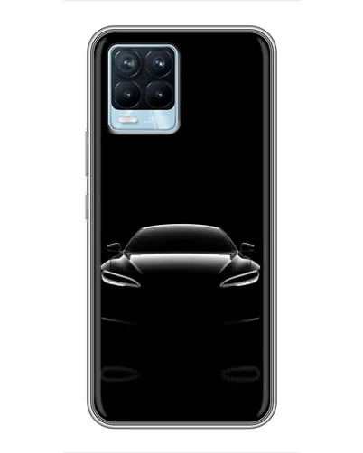 Чохол для Realme 8 з картинкою «Силует Tesla Night»