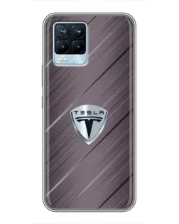 Чохол для Realme 8 з картинкою «Металева текстура Tesla» Чохол для Realme 8 з картинкою «Металева текстура Tesla»