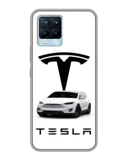 Чохол для Realme 8 з картинкою «Tesla White Style» Чохол для Realme 8 з картинкою «Tesla White Style»
