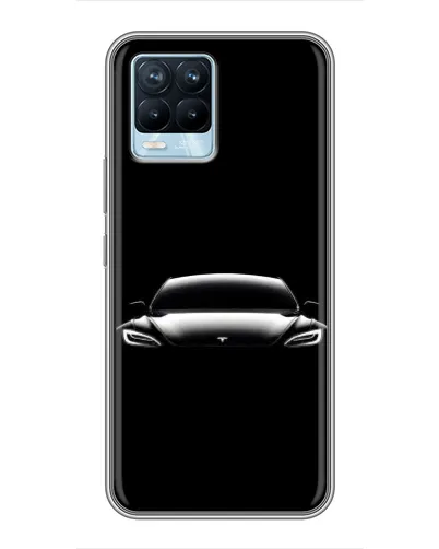 Чохол для Realme 8 з картинкою «Фари Tesla Night»