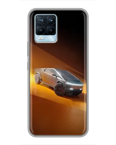 Чохол для Realme 8 з картинкою «Cybertruck у пустелі»