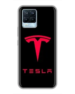 Чохол для Realme 8 з картинкою «Tesla Red Logo» Чохол для Realme 8 з картинкою «Tesla Red Logo»